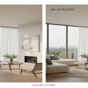 AI virtual staging business