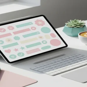 sell digital planner stickers on Etsy