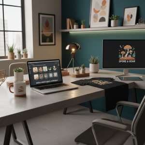 AI powered print on demand niche