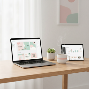 sell aesthetic digital templates
