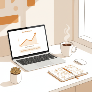 buy me a coffee income strategy