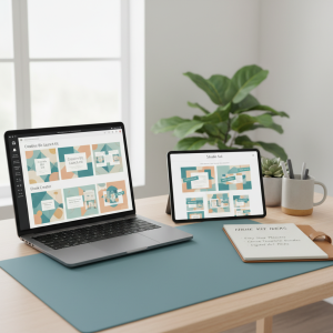 sell Canva template kits online
