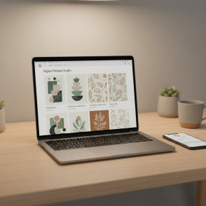 sell AI digital art prints