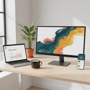 sell AI generated digital art prints