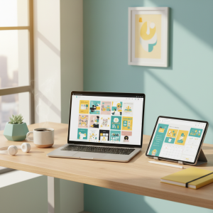 sell curated canva template kits