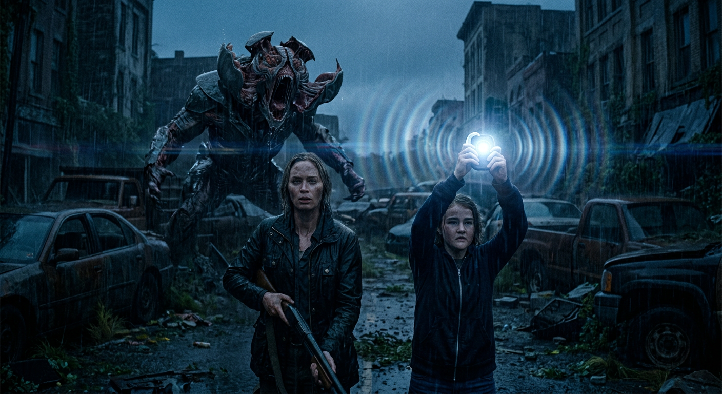 A Quiet Place Part III scene