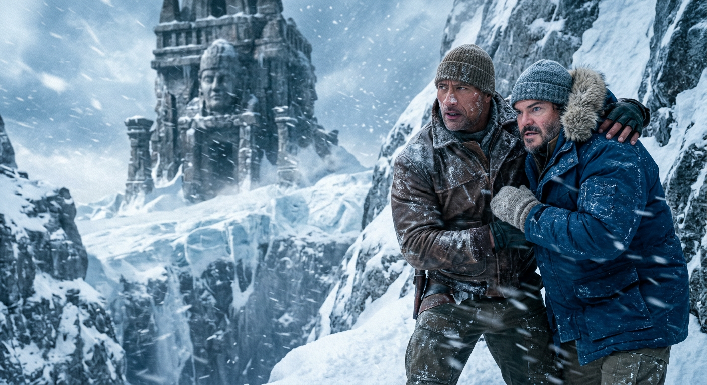 Jumanji: Mountain of Ice scene