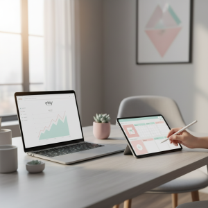 sell digital templates Etsy passive income