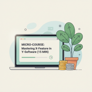 sell niche micro-courses online