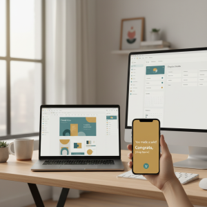 sell digital templates passive income