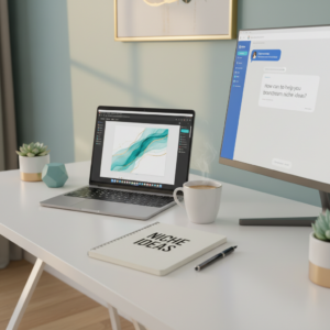 AI digital template passive income