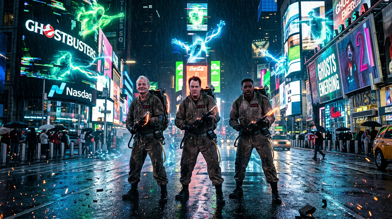 Ghostbusters 5: Spirits of the Grid scene